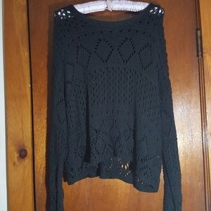 you are not alone | open-knit sweater